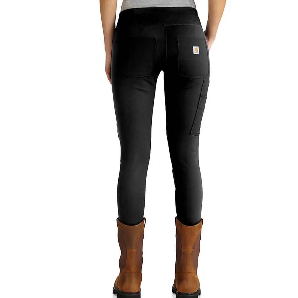 SALE‼️Carhartt 102482 - Women's Force® Utility Knit Pant Black X-small Tall NWT - Picture 2 of 11
